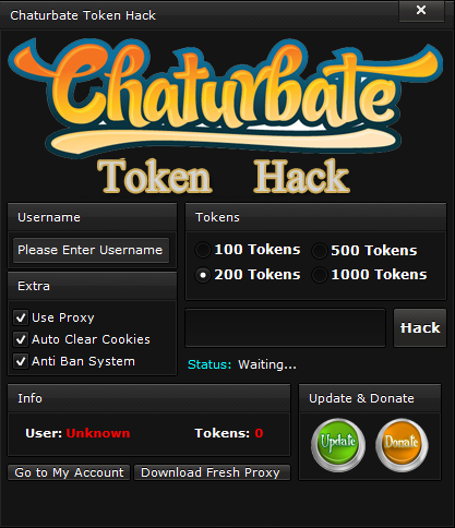 Chaturbate token hack no surveys for iphone